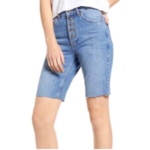 Topshop denim Bermuda shorts